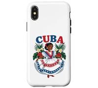 Cute Cuban Girl Cuba Traditional Dance Flowers Latina Carcasa para iPhone X/XS