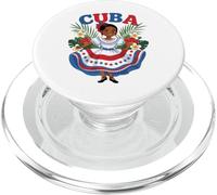 Cute Cuban Girl Cuba Traditional Dance Flowers Latina PopSockets PopGrip para MagSafe