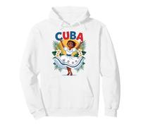 Cute Cuban Girl Cuba Traditional Dance Flowers Latina Sudadera con Capucha