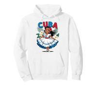 Cute Cuban Girl Cuba Traditional Dance Flowers Latina Sudadera con Capucha