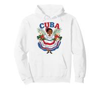 Cute Cuban Girl Cuba Traditional Dance Flowers Latina Sudadera con Capucha