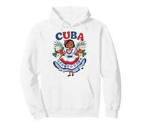 Cute Cuban Girl Cuba Traditional Dance Flowers Latina Sudadera con Capucha