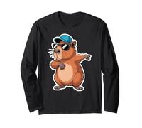 Cute Dabbing Capybara Animal Boys Men Toddler Kids Manga Larga