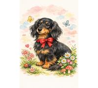 Cute Dachshund Notebook (6x9): Adorable Sausage Dog Journal for Dog Lovers | Lined Notebook for Writing, School or Notes | Gift for Women, Girls and Pet Owners | 100 Pages