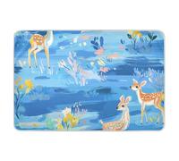 Cute Deer Blue Extra Large - almohadillas para orejas de colchón para niños pequeños, altamente absorbentes, almohadillas para orejas de mojado para cama cambiante, colchón de cuna para bebés y niñas