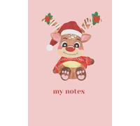 cute deer; simple blank lined notebook; 100 pages for notes, ideas, thoughts, sketches, goals; diary, journal, writer, planner, sketch book; gift idea for friends and family