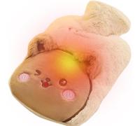 Cute Design Hot Water Bag, Animal Cover Hot Water Bag, Portable Cold Weather Warmer, Decorative Warm Water Bag 15x25x8cm for Hands and Feet, Cold Weather, Blue, Green, Pink, Brown Color