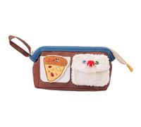 Cute Design Pencil Case, Large Capacity Pencil Pouch, Bear Cartoon Pencil Case, Decorative Portable Pen Bag 25x12x8.5cm for Students, Indoor, Outdoor, Offices, School, Yellow, Blue, Brown Color