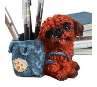 Cute Desk Pen Holder, Stationery Organizer Stand, Creative Pencil with wide opening, Resin Desktop Storage Container, Office Accessory with design, Study Organizer for girls students school bedroom