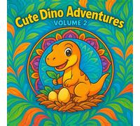 Cute Dino Adventures - Volume 2: A Cute Dinosaur Mandala Coloring Book for Adults and Teens | Relaxing, Fun, and Stress-Relief Dino Designs