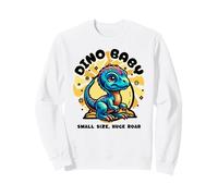 Cute Dino Baby Cartoon Illustration for Kids Sudadera