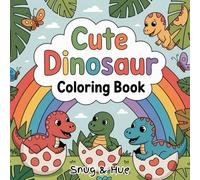 Cute Dinosaur: 40 Simple and Cute Dinosaur Pages for Little Hands to Color