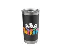 Cute Dinosaur ABA Therapy Análisis de comportamiento Equipo de terapeutas Vaso térmico de acero inoxidable de doble pared