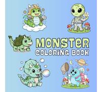 Cute Dinosaur & Aliens Coloring Book: 50 Designs for Relaxation Ft - Dinosaur, Monster, Aliens, Tech Robot and More! (Cute Cosmic Aliens Series)