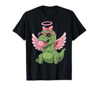 Cute Dinosaur Angel Valentine's Day Gum Love Camiseta