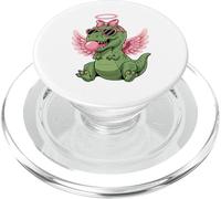 Cute Dinosaur Angel Valentine's Day Gum Love PopSockets PopGrip para MagSafe