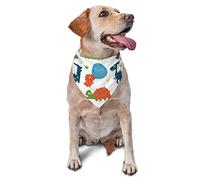 Cute Dinosaur Chicken Nuggets Spring Dog Bandanas Girl Bulk Cachorro Pañuelo Ajustable Suave Triángulo Baberos Accesorios para Cachorros Pequeños Medianos Grandes Gatos