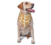 Cute Dinosaur Chicken Nuggets Summer Dog Bandanas Boy Bulk Pet Bufanda Ajustable Triángulo Suave Baberos Accesorios para Pequeños Medianos Grandes Cachorros Gatos