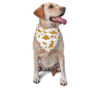Cute Dinosaur Chicken Nuggets Summer Dog Bandanas Boy Bulk Puppy Pañuelo Ajustable Triángulo Suave Baberos Accesorios para Cachorros pequeños, medianos y Grandes