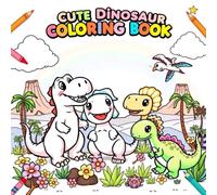Cute Dinosaur Coloring Book for Kids: Adorable and Fun Dino Coloring Pages for Boys and Girls Ages 3-8 | Perfect Gift for Little Artists