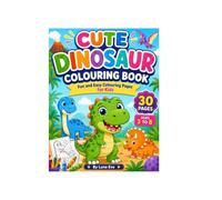 Cute dinosaur colouring book