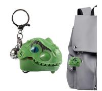 Cute Dinosaur Keychain - Biting Finger Animal Pendant for Boys Girls Party Favors | Resin Mini with Metal Ring, Backpack Luggage Purse Car Decoration, Christmas Toy Charm for Preschool School TR