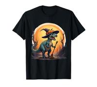 Cute Dinosaur Witch Pumpkins Halloween Family Matching Boys Camiseta