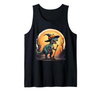 Cute Dinosaur Witch Pumpkins Halloween Family Matching Boys Camiseta sin Mangas