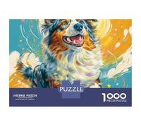 Cute Dog 1000 Piezas Cartulina Extra Gruesa Rompecabezas DIY Saint Bernard Extremadamente Difícil Juguete De Cumpleaños Rompecabezas para Adultos Y Niños 38x26cm/1000pcs