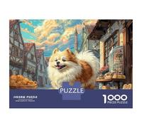 Cute Dog 1000 Piezas Cartulina Premium Rompecabezas Premium Yorkshire Terrier Antiestrés Juguete De Cumpleaños Rompecabezas Regalos para Familia Y Amigos 52x38cm/1000pcs