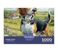 Cute Dog 1000 Piezas Papel Ecológico Resistente Rompecabezas Premium Saint Bernard Extremadamente Difícil Juego Creativo Rompecabezas para Adultos Y Niños 38x26cm/1000pcs