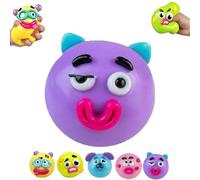 Cute Dog Face Sensory Fidget,Dog Face Swap Squishy,smushers Sensory with Interchangeable Faces,Divertidas Bolas Blandas Sensoriales For Aliviar El Estrés Y La Ansiedad, For Niños Y Adultos(B)
