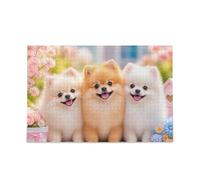 Cute Dog Happy Pastel Puzzle desafiante juego divertido actividad familiar, 1000 piezas
