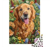 Cute Dog Jigsaw Puzzles Puzzles for Adults Kids. 1000 Pieces Impossible Challenge Toy Educational Games Home Decoration for Adults& Kids Age 14 Years Up 1000pcs (75x50cm)