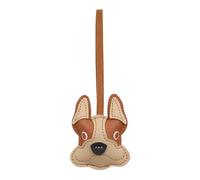 Cute Dog Keychain - Handmade PU Leather Charm, Bag Accessory Piece for Adorning, Women Fashion Keychain, Purse Decoration Gear Stitching, Handbag Charm Tool for Decorating and Hanging