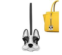 Cute Dog Keychain - Handmade PU Leather Charm, Bag Accessory Piece for Adorning, Women Fashion Keychain, Purse Decoration Gear with Quality Stitching, Handbag Charm Tool for Decorating and Hanging