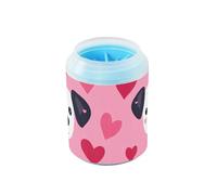 Cute Dog - Lavadora de patas reutilizable con cepillo de silicona suave, cepillo de baño para perros medianos a grandes