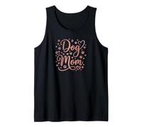 Cute Dog Mom with Paw Print Hearts Dog Lover Cute Dog Mom Camiseta sin Mangas