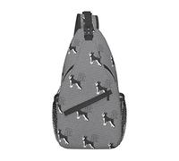 Cute Dog of Schnauzer Sling Bag Senderismo Mochila Crossbody Hombro Mochila Travel Chest Pack para Hombres Mujeres