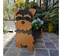 Cute Dog Planter, Assemble Animal Plant Pot, 3 Size Flower Pot for Garden Decoration, Plant Container Holder for Outdoor Indoor Plants Storage Container(Brown)