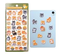 Cute Dog Stickers - 7.87x3.74 Inches 3D Panda Journaling Decals, Waterproof VinylStickers, Cute Water Bottle Stickers | For Child School Adult Student Teen Car Laptop Planner Notebook Journaling