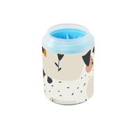 Cute Dog - Vaso limpiador de pies de perro reutilizable con cepillo de masaje suave, suministros y accesorios para perros medianos a grandes