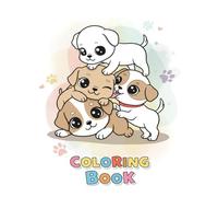 Cute Dogs and Puppies Coloring Book: Whiskers and Wags Delight