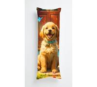 Cute Dogs Body Pillow Case Cover 40x145cm, Long Backrest Cushion Pillow Protector with Zipper, Decorative Bedding Pillowcase, Soft Body Pillow Cover for Couch Bedroom Animals