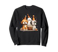 Cute Dogs Ghost Popcorn Fiesta de Halloween Sudadera
