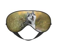 Cute Dogs - Máscara de ojos opaca suave de doble cara para relajación, presión cero