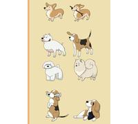 Cute Dogs Notebook: A journal with college ruled 100 pages (6 x 9 in) idle for canine lovers or as a gift for friends and family