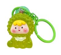 Cute Doll Keychain Fruit Design | Funny Cartoon Figure Aesthetic Keyring |