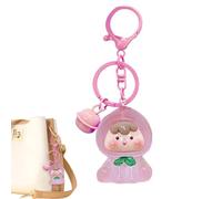 Cute Doll Keychain Fruit Design | Funny Cartoon Figure Aesthetic Keyring |