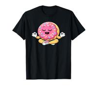 Cute Donut Yoga Pose Calm Fitness Camiseta